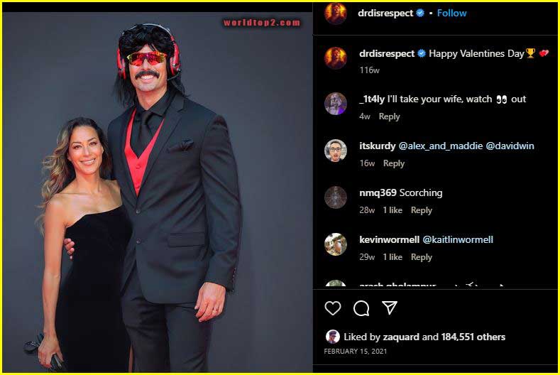 Dr DisRespect with his wife