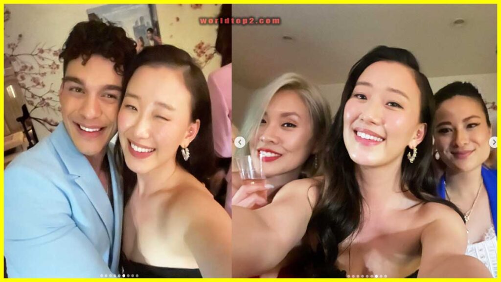 Gia Kim with other XO Kitty co actors
