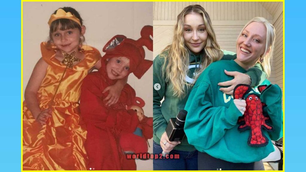 Jessica Blevins Goch childhood photo with her friend