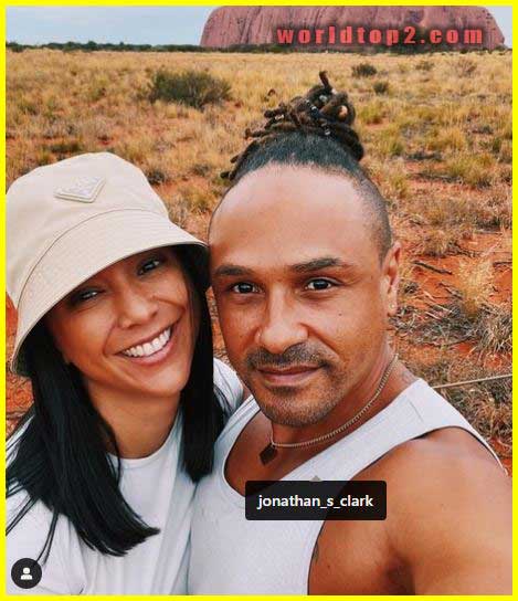 Kat Zoe Clark with her husband
