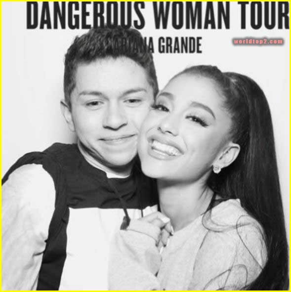 Mikey Angelo with Ariana Grande