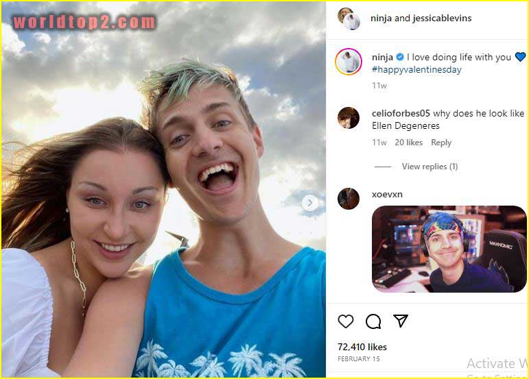 Richard Tyler Blevins with his girlfriend
