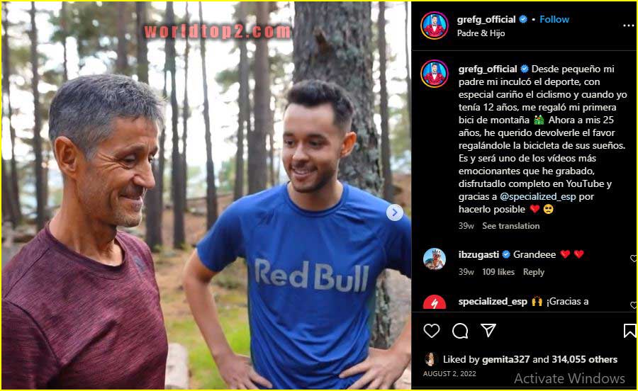 TheGrefg with his father