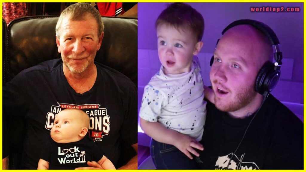 TimTheTatman with his father and son