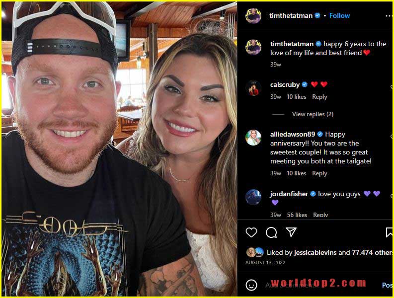 TimTheTatman with his wife