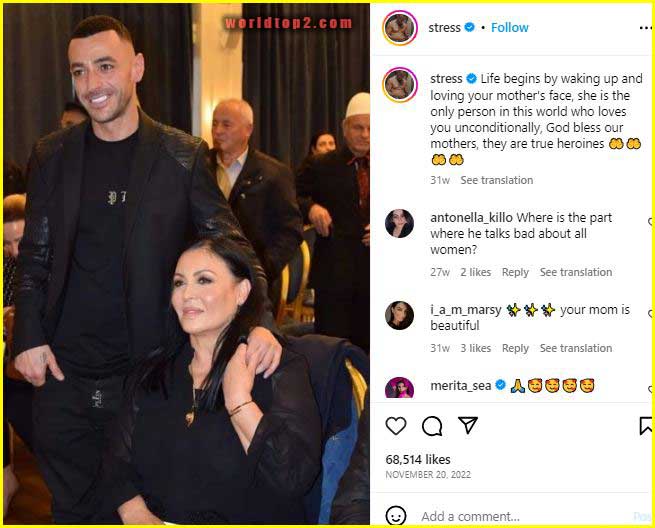 Stresi with his mother