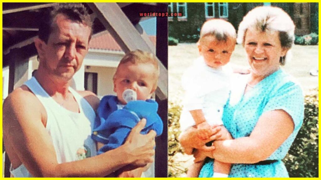 John Bradley childhood photo with his parents