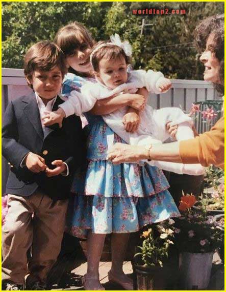 Monica Barbaro childhood photo with her brother and sister