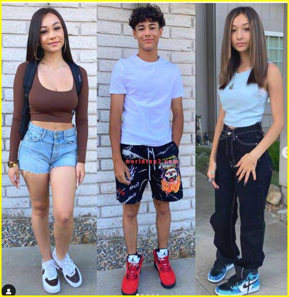 Tessa Alesia with her brother and sister