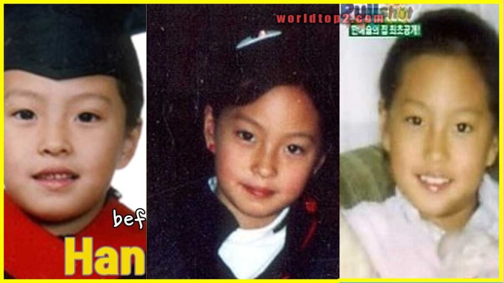 Han Ye-seul childhood photo