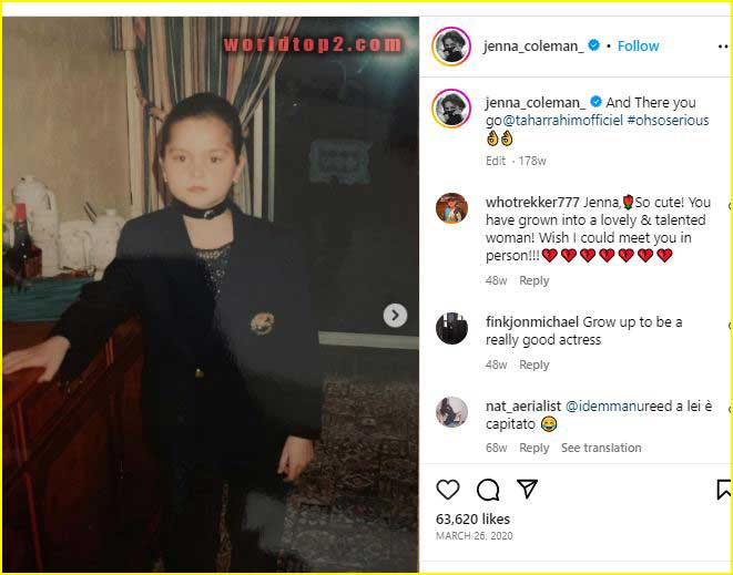 Jenna Coleman childhood photo