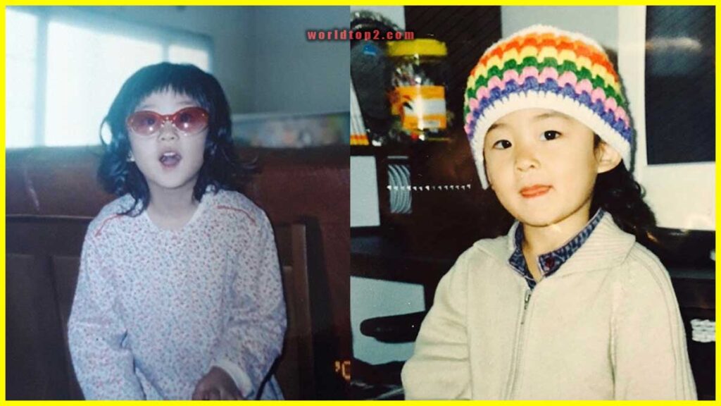 Kim Si-eun childhood photo