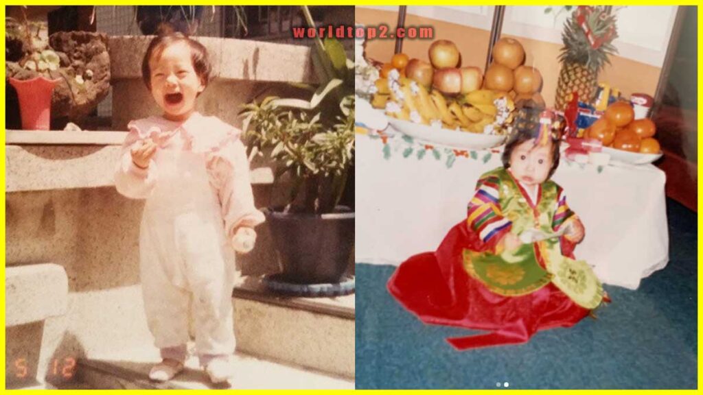 Moon Chae-won childhood photo