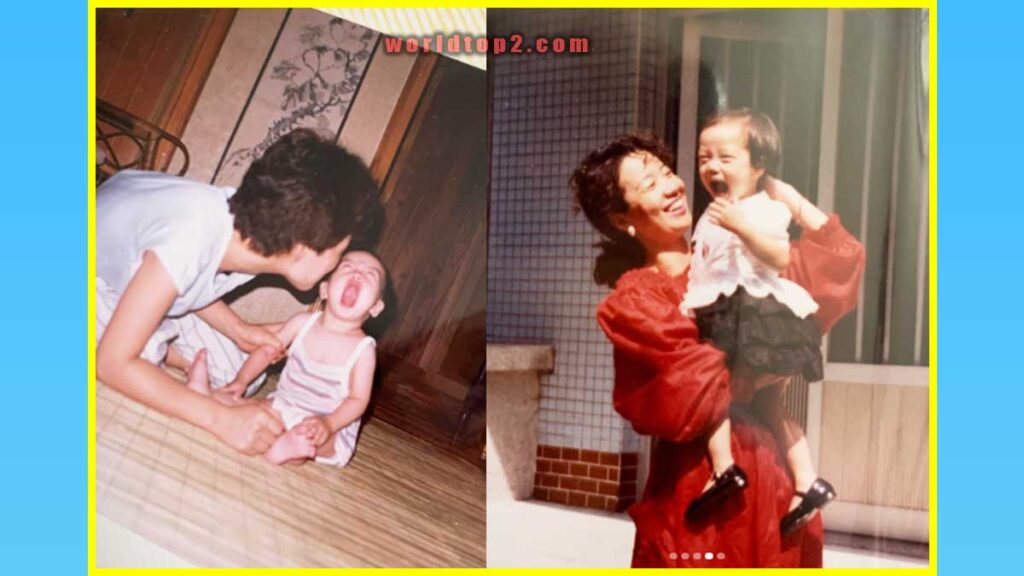 Moon Chae won childhood photo with her mother