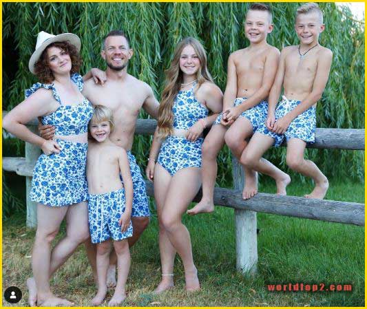 Bonnie Hoellein with her husband and children