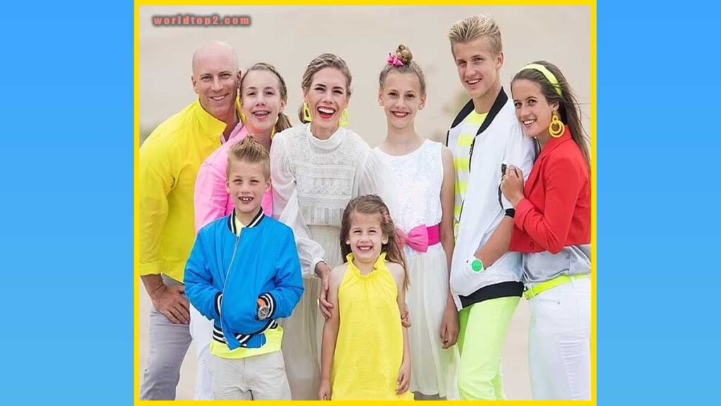 Russell Franke with his siblings and parents