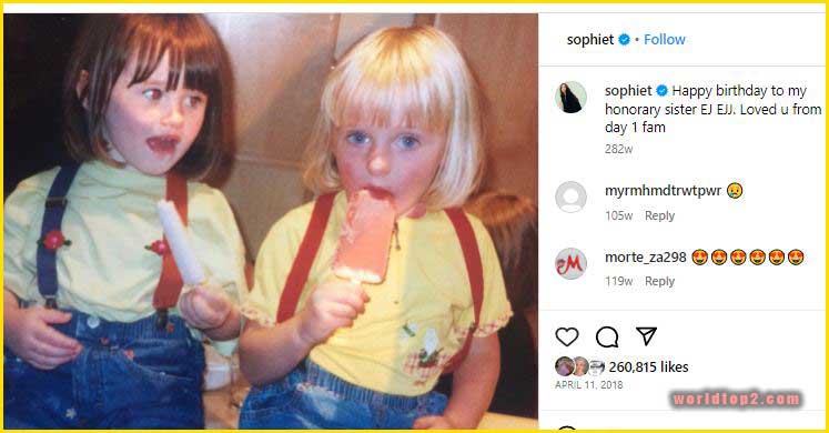 Sophie Turner childhood photo