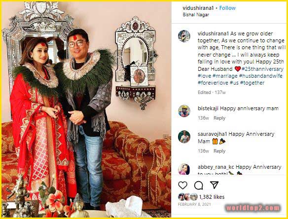 Vidushi Rana with her husband