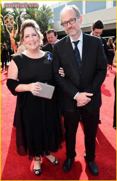 Ann Dowd with her husband