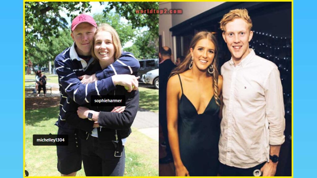 Clayton Oliver with Sophie Harmer