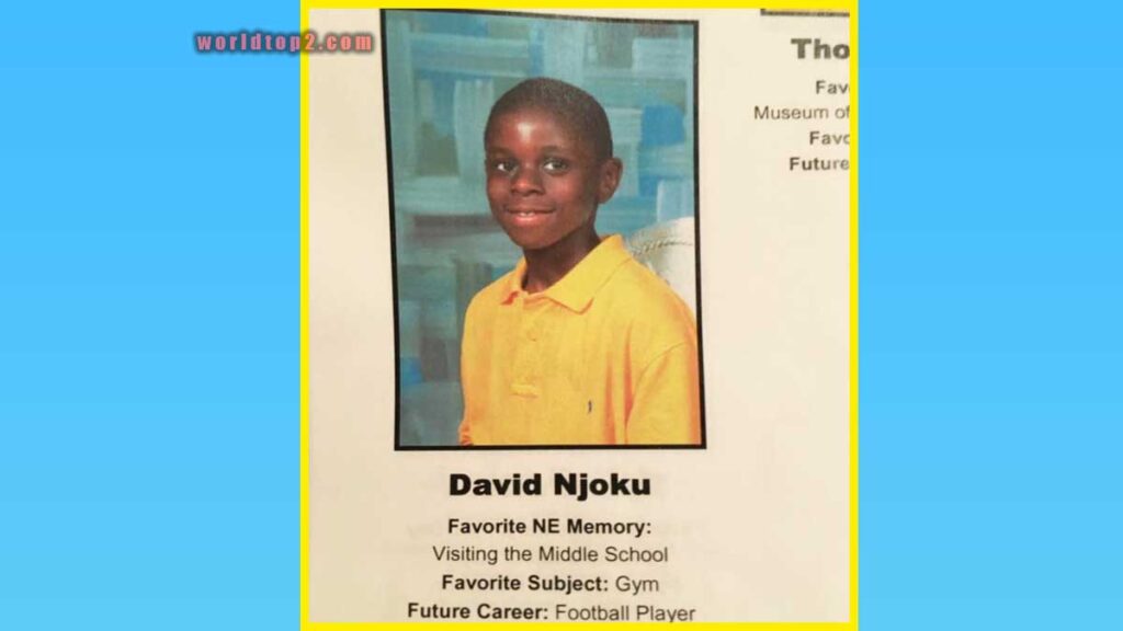 David Njoku childhood photo