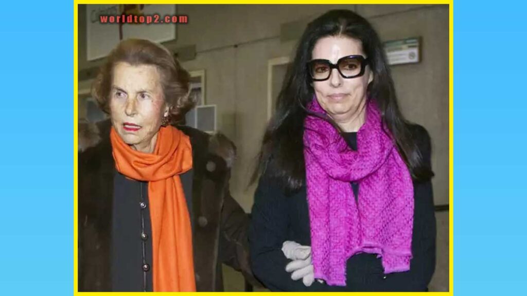 Françoise Bettencourt Meyers with her mother