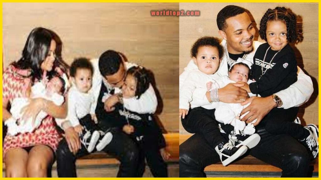 G HERBO with his wife and children