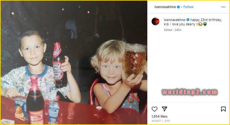 Ivanna Sakhno childhood photo