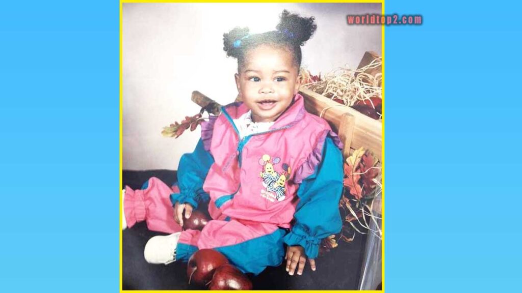 Jazmine Hood childhood photo