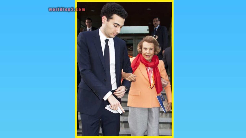 Jean-Victor Meyers with his grandmother