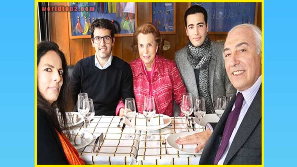 Jean-Victor Meyers with his parents and brother