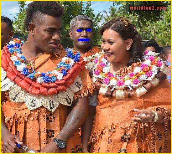 Josua Tuisova with his wife