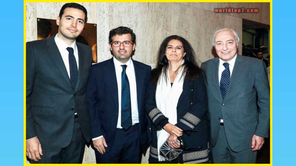 Nicolas Meyers with his parents and brother