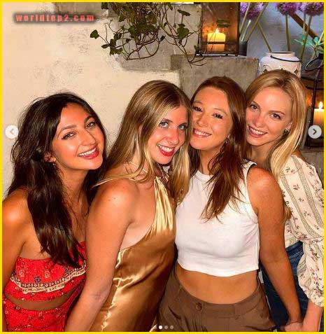 Sabrina Brier with her friends