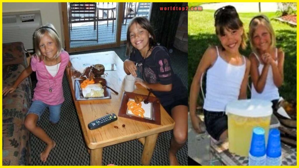 Grace Vanderwaal childhood photo with her sister