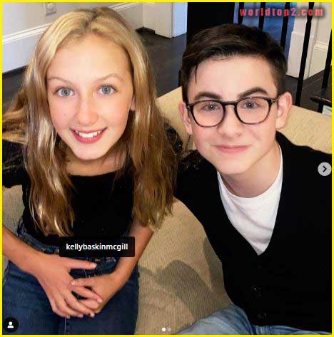 Owen Vaccaro with his friend