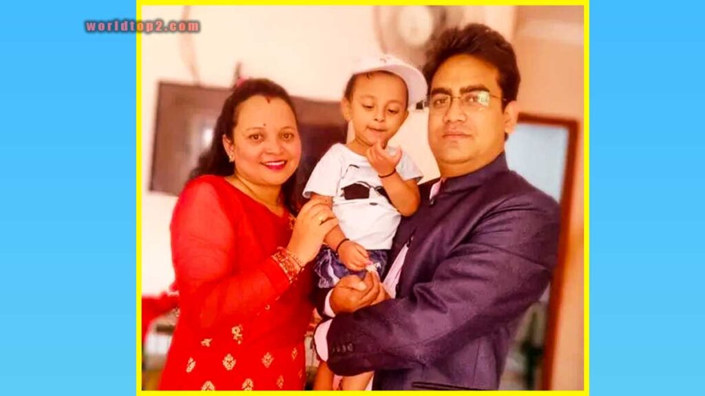 Roshani Rasaili with her husband and daughter