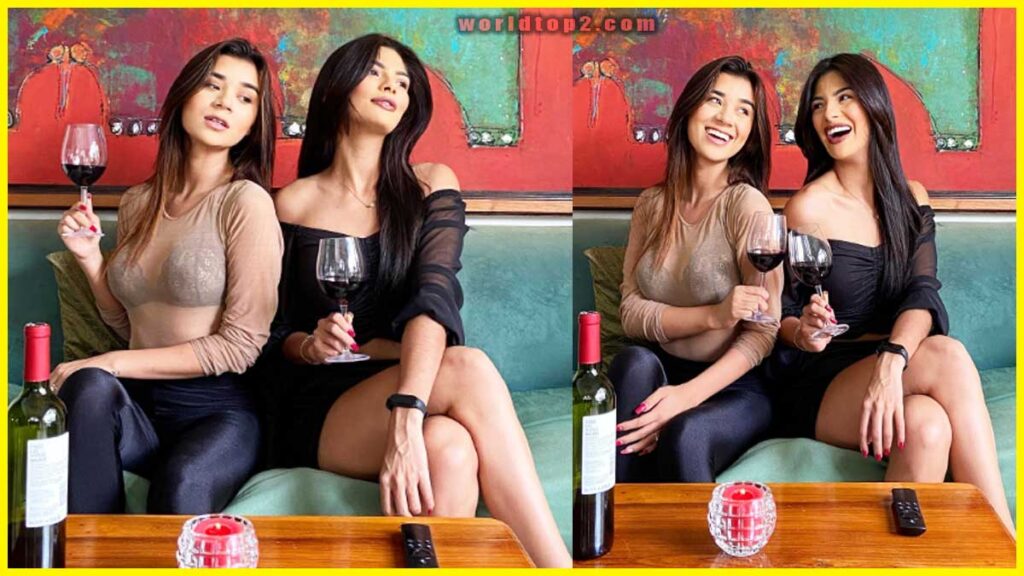 Sheynnis Palacios with her friend