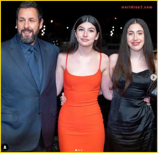 Sunny Sandler with her father and sister