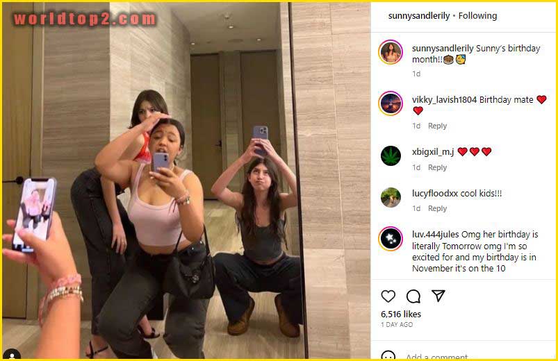 Sunny Sandler with her friends