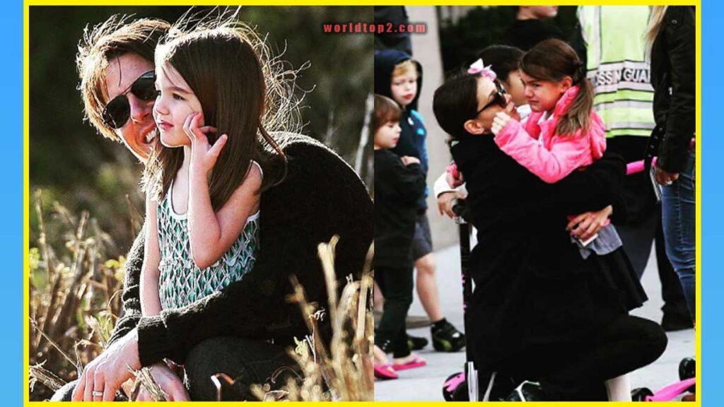 Suri Cruise childhood photo with her father and mother