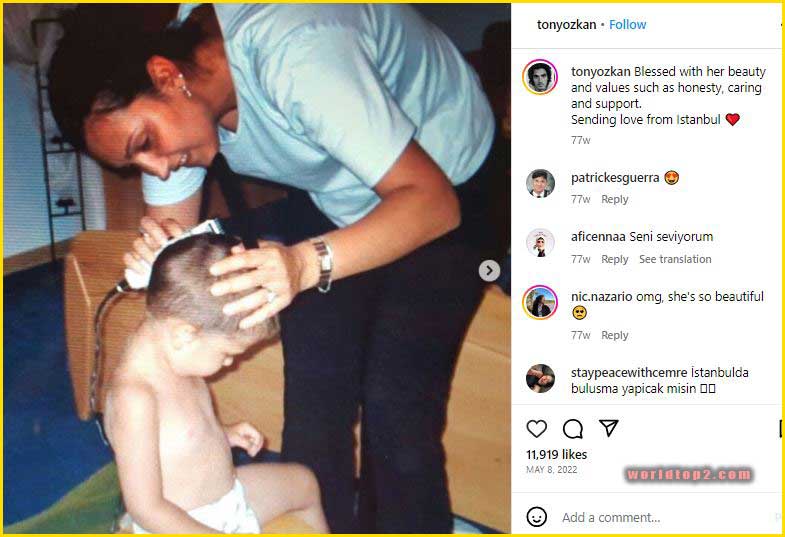 Tony Ozkan childhood haircut