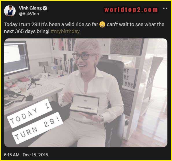 Vinh Giang age and birthday