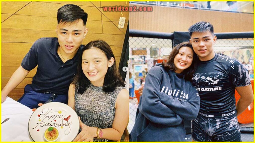 Bernadett Pepito with her boyfriend