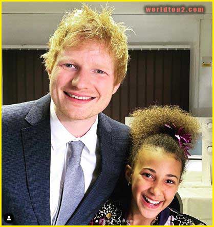 Nandi Bushell with ed sheeran