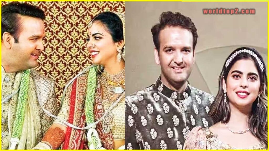 Isha Ambani with her husband